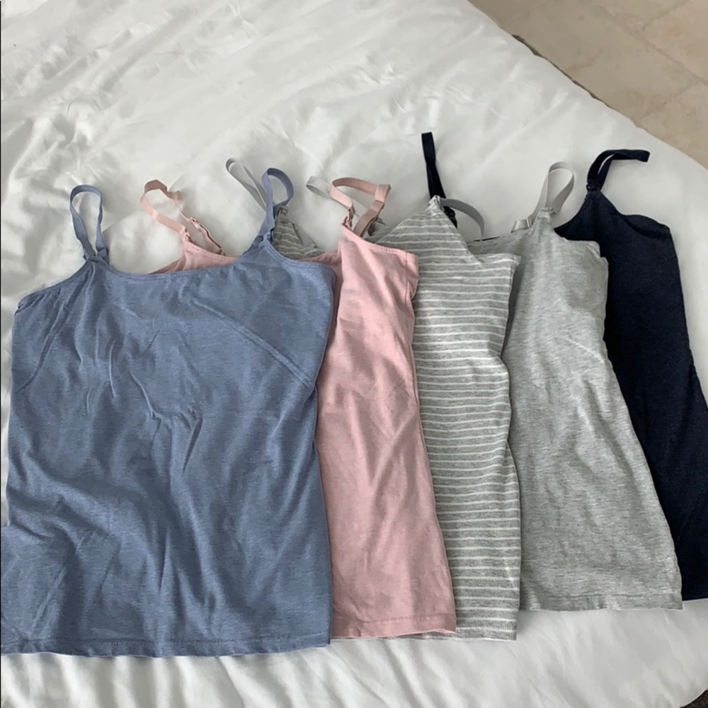 Lot of 5 H&M Nursing Tank Tops